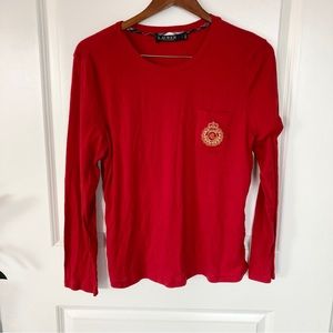 Ralph Lauren Logo Red Long Sleeve